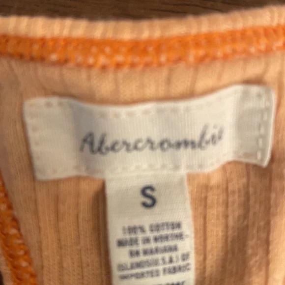 orange Abercrombie racer back tank top - Picture 4 of 4